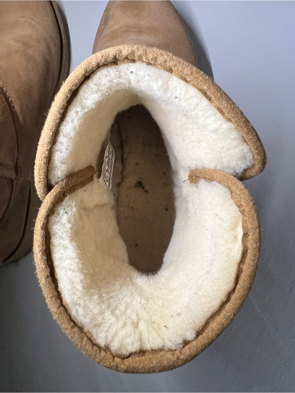 UGG Chestnut Suede Shearling Lined Ankle Boots - Picture 10 of 13